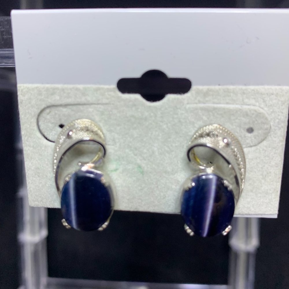 Sorrento Sterling Silver Quartz Screwback Earrings